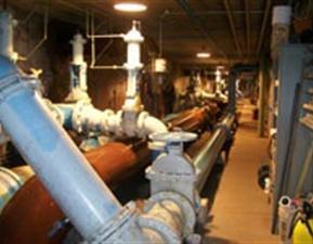 Inner workings of water treatment plant