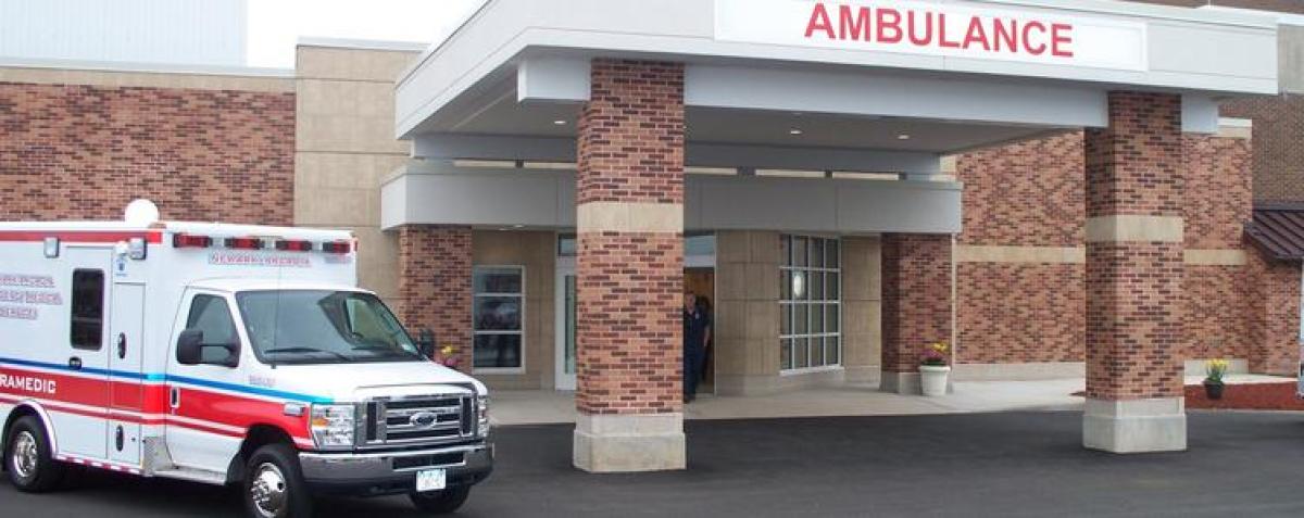 Ambulance at Newark-Wayne Community Hospital